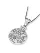 14K Gold Diamond-Encrusted Pomegranate Pendant With Jerusalem Motif
