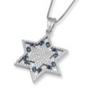 Anbinder Jewelry 14K White Gold Star of David Diamond Pendant with Sap
