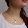 Jerusalem: 14K Gold Star of David Pendant Necklace