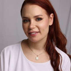 Jerusalem: 14K Gold Star of David Pendant Necklace