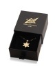 Jerusalem: 14K Gold Star of David Pendant Necklace