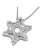 14K Yellow & White Gold Extendable Magnetic Diamond Star of David Neck