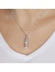 925 Sterling Silver Mezuzah Necklace - Chai