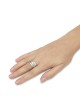 Deluxe Priestly Blessing Spinner Ring in 9K Yellow Gold and 925 Sterli