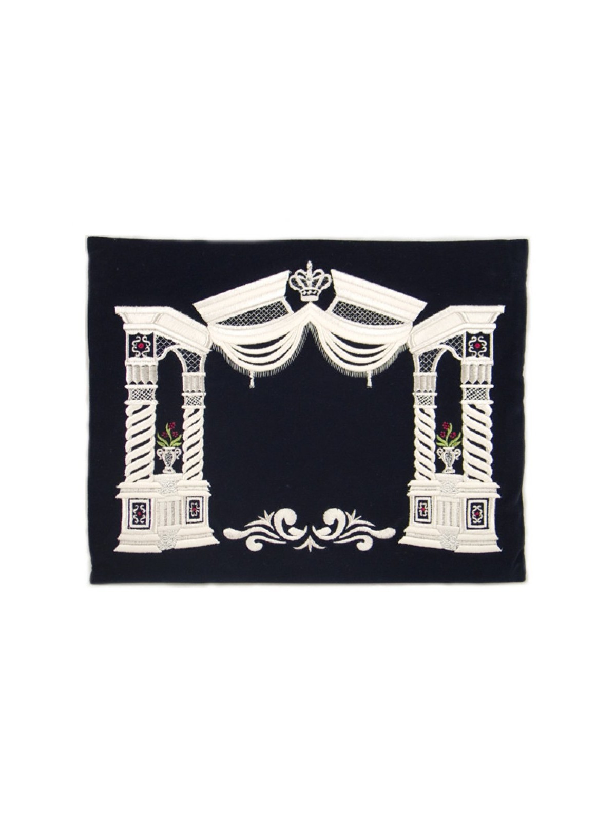 Dark Blue Velvet Tallit Tefillin Bags Silve... | Talit & Tefillin Bags