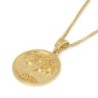 14K Gold Tree of Life Medallion Pendant Necklace