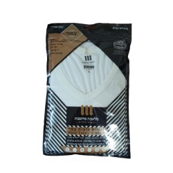 Adult V Neck T Shirt with Sephardic Wool Tzitzit ... | Tzitzit T-Shirt