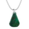 Eilat Stone and Silver Pear Necklace