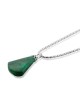 Eilat Stone and Silver Pear Necklace