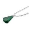 Eilat Stone and Silver Pear Necklace