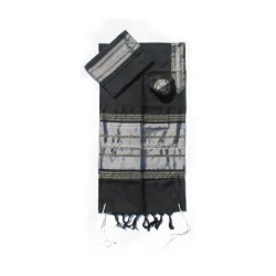 Gabrieli Handwoven Black Silk Tallit S... | Gabrieli Hand Woven Tallit