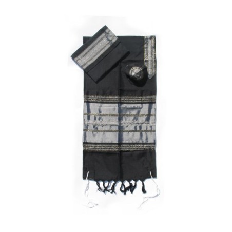 Gabrieli Handwoven Black Silk Tallit S... | Gabrieli Hand Woven Tallit