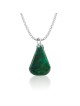Eilat Stone and Silver Pear Necklace