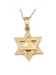 Luxury 14K Gold Layered Star of David Pendant Necklace