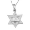 Luxury 14K Gold Layered Star of David Pendant Necklace
