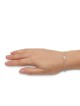 Bracelet Hamsa en Argent Sterling 925 avec Pierres de Zircon Blanc
