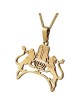 Combo exclusif des Dix Commandements, Menorah et Lions de Juda en or 14 carats