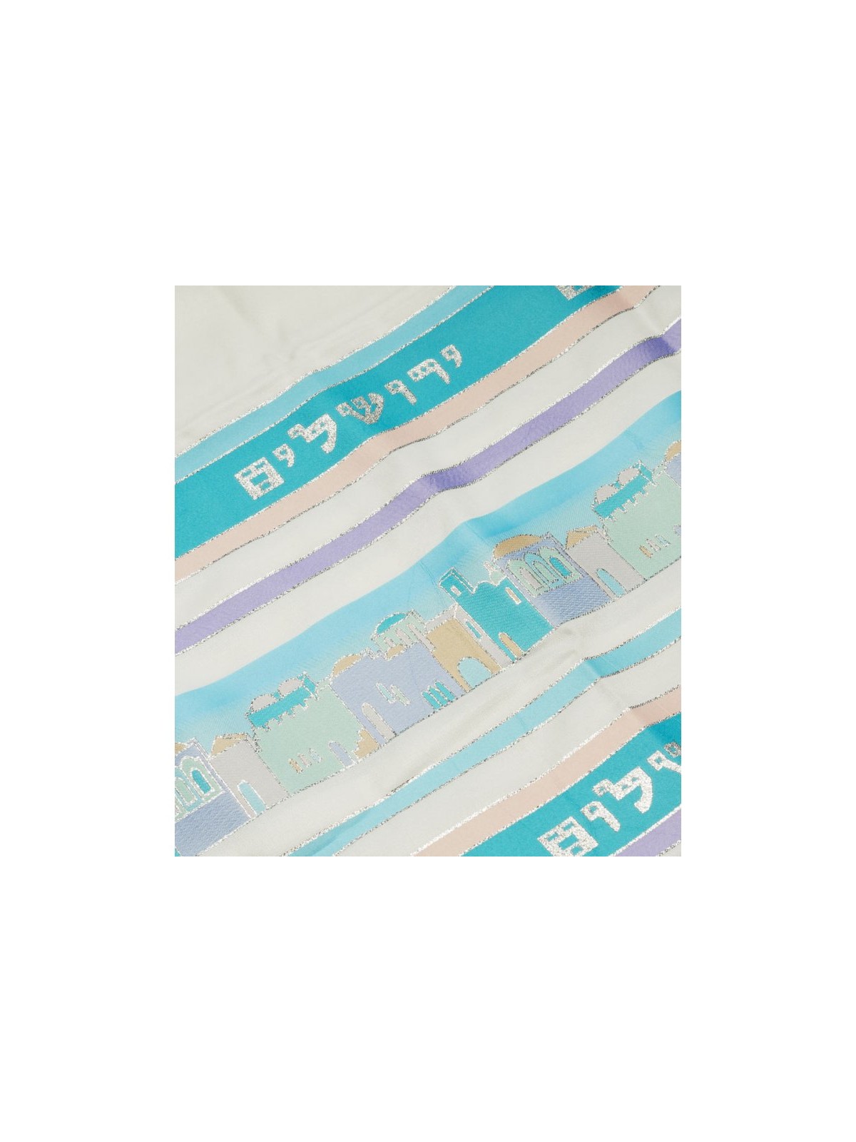 Talitnia Wool and Dacron Jerusalem Tallit Holy Cit... | Modern Tallits