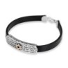 Sterling Silver Priestly Blessing & Golden Star of David Bracelet on L