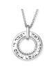 Large Silver Wheel Necklace - Daughter's Blessing