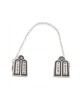 Torah Tablets Tallit Prayer Shawl Clips Nickel Plate | Tallit Clips