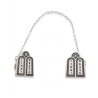Torah Tablets Tallit Prayer Shawl Clips Nickel Plate | Tallit Clips