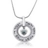 Large Silver Wheel Necklace - Daughter's Blessing