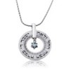 Large Silver Wheel Necklace - Daughter's Blessing