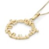 Rafael Jewelry Handcrafted 14K Yellow Gold Ani LeDodi Pendant Necklace