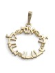 Rafael Jewelry Collier pendentif Ani LeDodi en or jaune 14 carats fabriqué à la main