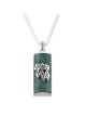 Collier en pierre d'Eilat avec Chai en argent sterling