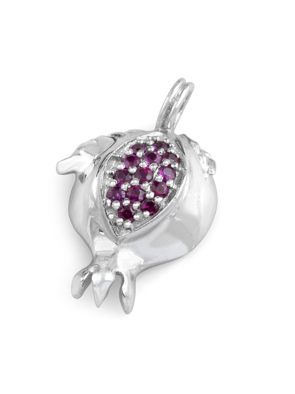 Collier pendentif grenade en or 14 carats fabriqué à la main avec pierre rubis rose