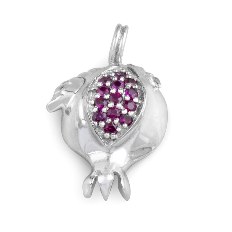 Collier pendentif grenade en or 14 carats fabriqué à la main avec pierre rubis rose