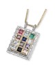 Two-Toned 14K Gold Choshen Pendant With Priestly Blessing (Numbers 6:2