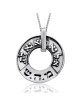 Grand collier de Kabbale à roue d’argent - Guérison (Nombres 12:13)