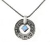Large Silver Wheel Kabbalah Necklace - Healing (Numbers 12:13)