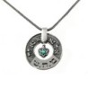 Large Silver Wheel Kabbalah Necklace - Healing (Numbers 12:13)