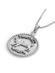 Rafael Jewelry Pendentif en argent sterling fabriqué à la main avec Jérusalem antique N