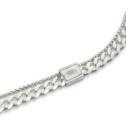 925 Sterling Silver Men's Bracelet with Hineni Pendant