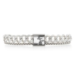 925 Sterling Silver Men's Bracelet with Priestly Blessing Pendant