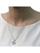 Traveler's Prayer: Silver & Gold Spinning Wheel Necklace (Psalms 91:11