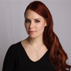 Diamond-Accented Handcrafted 14K Yellow Gold Lion of Judah Pendant Nec