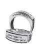 Prière du voyageur : Bague Kabbale en argent sterling
