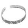 925 Blackened Sterling Silver Shir Lamaalot (Psalm 121) Open Bracelet