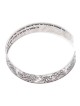 Bracelet ouvert Shir Lamaalot (Psaume 121) en argent sterling noirci 925