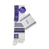 Ateret Acrylic Purple Tallit Set Menorah Star of D... | Modern Tallits