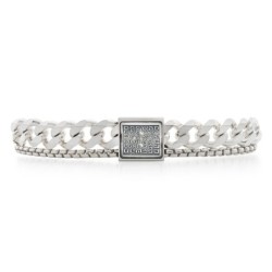 925 Sterling Silver Men's Bracelet with Refuah (Health) Blessing Penda