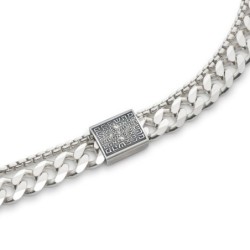 925 Sterling Silver Men's Bracelet with Refuah (Health) Blessing Penda
