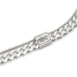 925 Sterling Silver Men's Bracelet with Shema Yisrael Pendant