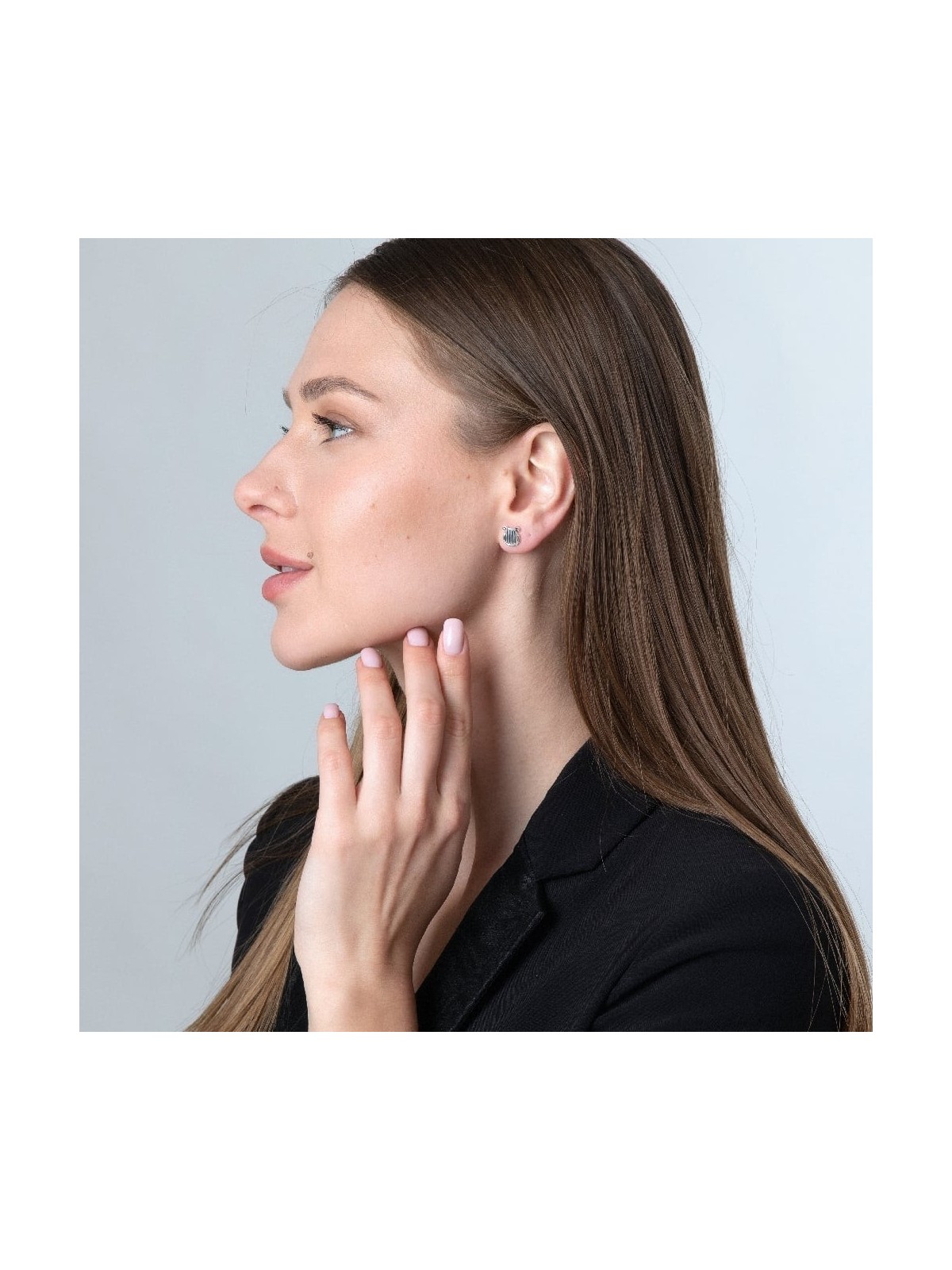 Sterling Silver David's Harp Earrings